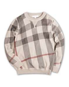 Burberry Boys Printed Crewneck Sweater   Sizes 7 14