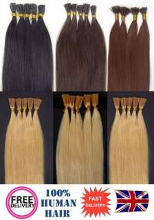   Bonded I Tip 100% Remy Human Hair Extensions,Choose Colour, Grade AAA