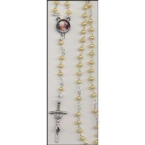Pope John Paul Pearlized Rosary