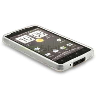 For HTC EVO 4G Battery+White Skin Case+Privacy Guard  