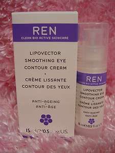 REN Lipovector Smoothing Eye Contour Cream 15 ml NEW  