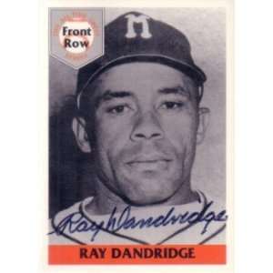 Ray Dandridge autographed Front Row card set