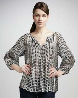 Ruched Silk Blouse  
