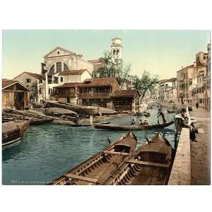  Photochrom Reprint of Rio di San Trovaso, Venice, Italy 
