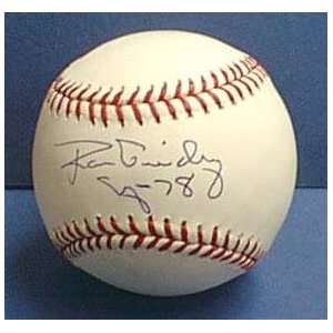  MLB Yankees Ron Guidry # 49 Autographed Baseball Sports 