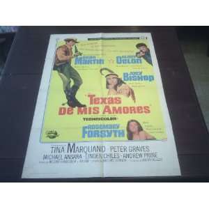 Original Movie Poster Texas Across The River Dean Martin Alain Delon 