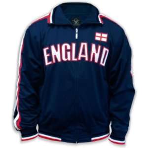 England World Cup Soccer Futbol Track Jacket Mens Navy  