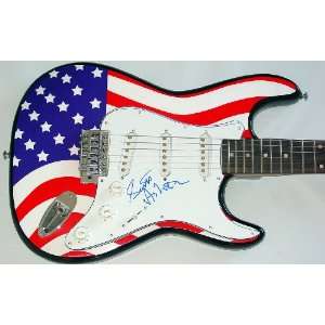  The Stooges Scott Asheton Autographed Signed USA Flag 