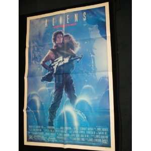  Aliens   Sigourney Weaver   Original Movie Poster 