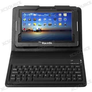 Bluetooth Wireless Leather Keyboard Cover Case 7 For BlackBerry 