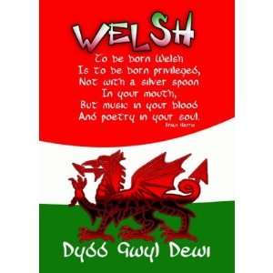 St. Davids Day Card with poetry by Bryan Harris