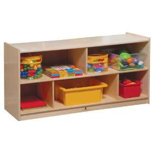  Steffy Wood SWP1046 Single Toddler 2 Shelf Mobile Storage 