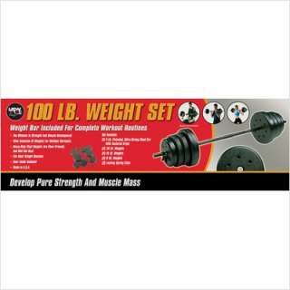 USWeight 100 lb. Traditional Weight Set F9100 653567910000  