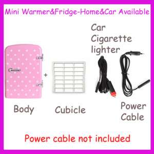 Pink Mini Fridge Cooler&Warm Portable Car/Without Power  