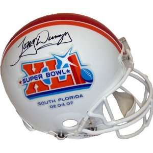 Tony Dungy Autographed Helmet   SB XLI Full Size