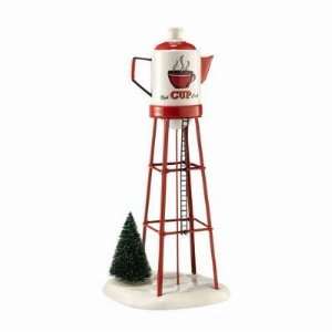  Snow Village   Red Cup Caf Watertower