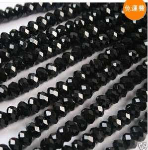 The Shiqi black glass gems loose Beads 6mm in hot 100pc  