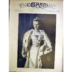  Wilhelmina Queen Netherlands Hague Portrait 1898