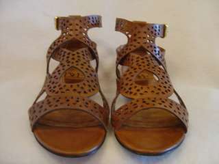 NEW Diane von Furstenberg Brown CrissCross Strappy Gladiator Sandals 