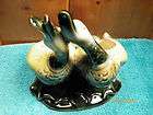 1950s Hull #95 Ceramic Green & Yellow Double Duck Plant