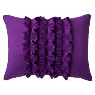 Xhilaration® Tuxedo Ruffle Pillow   Purple.Opens in a new window