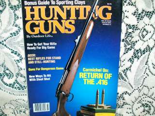 1989 HUNTING GUNS ANNUAL~T/C CONTENDER~PACHMAYR DOMINATOR~RUGER 77 