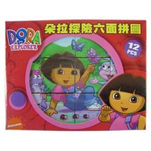   (12 pc)   Dora the Explorer Block Puzzle (6 scenes) Toys & Games