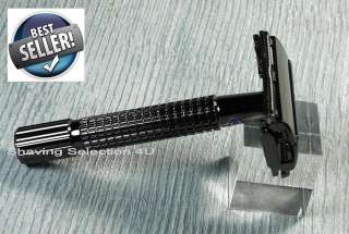 Safety Razor Set   Gun Metal   Dual Edged Blade   Smooth Shave  