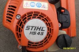 Stihl HS45 Gas Powered Hedge Trimmer 18 Reciprocating  