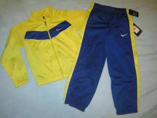 Here I have a NWT Boys Nike track set in size 6. The color is a very 
