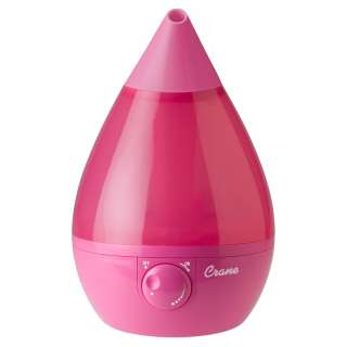   COOL Mist Humidifier, Pink Crane Drop Shape Cool Mist Humidifier