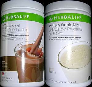 New Herbalife Lot of 1 750g F1 Nutrition Shake & 1 Protein Drink Mix 