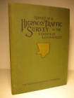 1937 report on highway traffic safety w folding maps returns