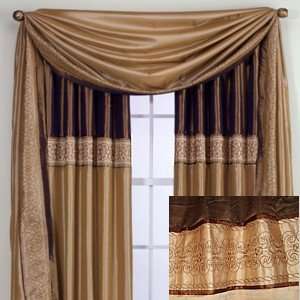  Two Tone Embroidered Lined Panel Brown 84L