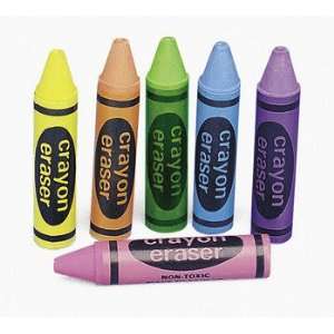  Crayon Erasers   Basic School Supplies & Erasers & Pencil 
