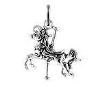 Sterling Silver Merry Go Round Horse Charm