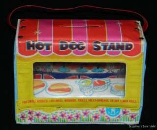 Liddle Kiddles Hot Dog Stand Vintage Vinyl Plastic Mini Doll House 