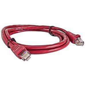  7 Category 5 (Cat5) Ethernet Crossover Cable (Red) Electronics