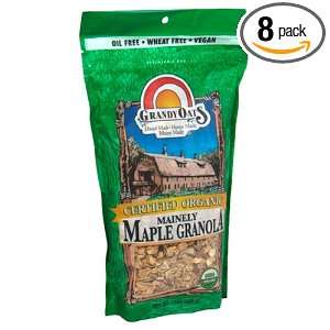 Grandy Oats Organic Mainely Maple Granola, 13 Ounce Units (Pack of 8)