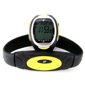  Heart Rate Monitor Watch With Transmitter Chest Belt   For Exercise 