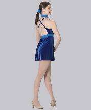 ELECTRIC BLUE Ice Skating Dress Dance Costume Adult S  