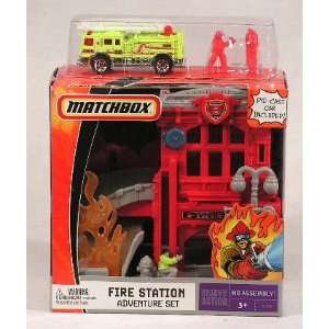  Matchbox Fire Station Adventure Set ~ Die Cast Car 