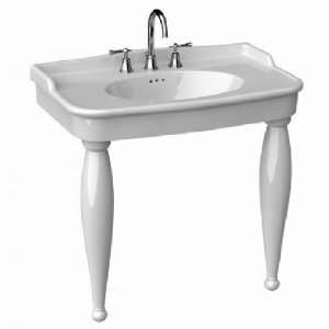   Mounted Fire Clay Lavatory Console with 8 Centers