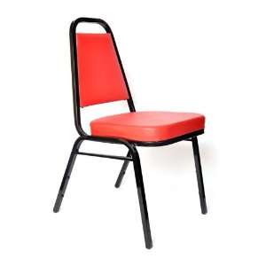   Red Stack Chair, 2 Inch Seat Firm Fire Resistant Foam