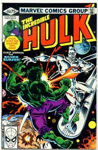 INCREDIBLE HULK #250 GIANT SIZE ISSUE HULK Vs SILVER SURFER 8.0 