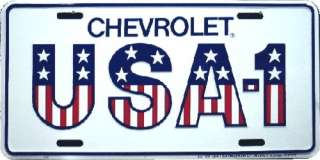 Chevrolet USA 1 Man Cave Garage Auto Metal License Plate Tag Sign 