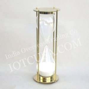  Brass Sand Timer Hourglass, 12 Inches Tall, Approx. 20 
