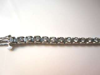   UNIQUE 5 CARAT 124 DIAMOND 18K WHITE GOLD 3 SIDED TENNIS BRACELET