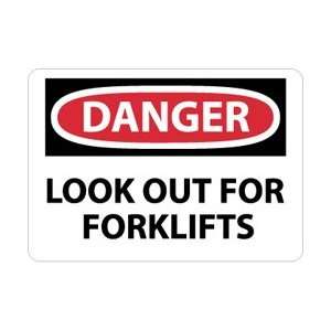  D65P   Danger, Look Out For Forklifts, 7 X 10, Pressure 