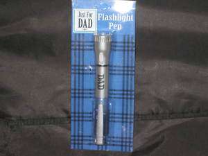 Just For Dad Flashlight Pen Blue Lanyard NEW  